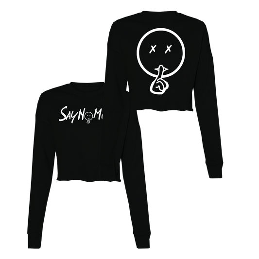 Say No More Croptop Long Sleeve Fleece